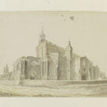 East Bergholt Church the Exterior from the South-west Painting by John Constable