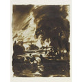 Trees and stretch of water on the Stour Painting by John Constable
