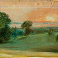 Evening Landscape At East Bergholt Painting by John Constable