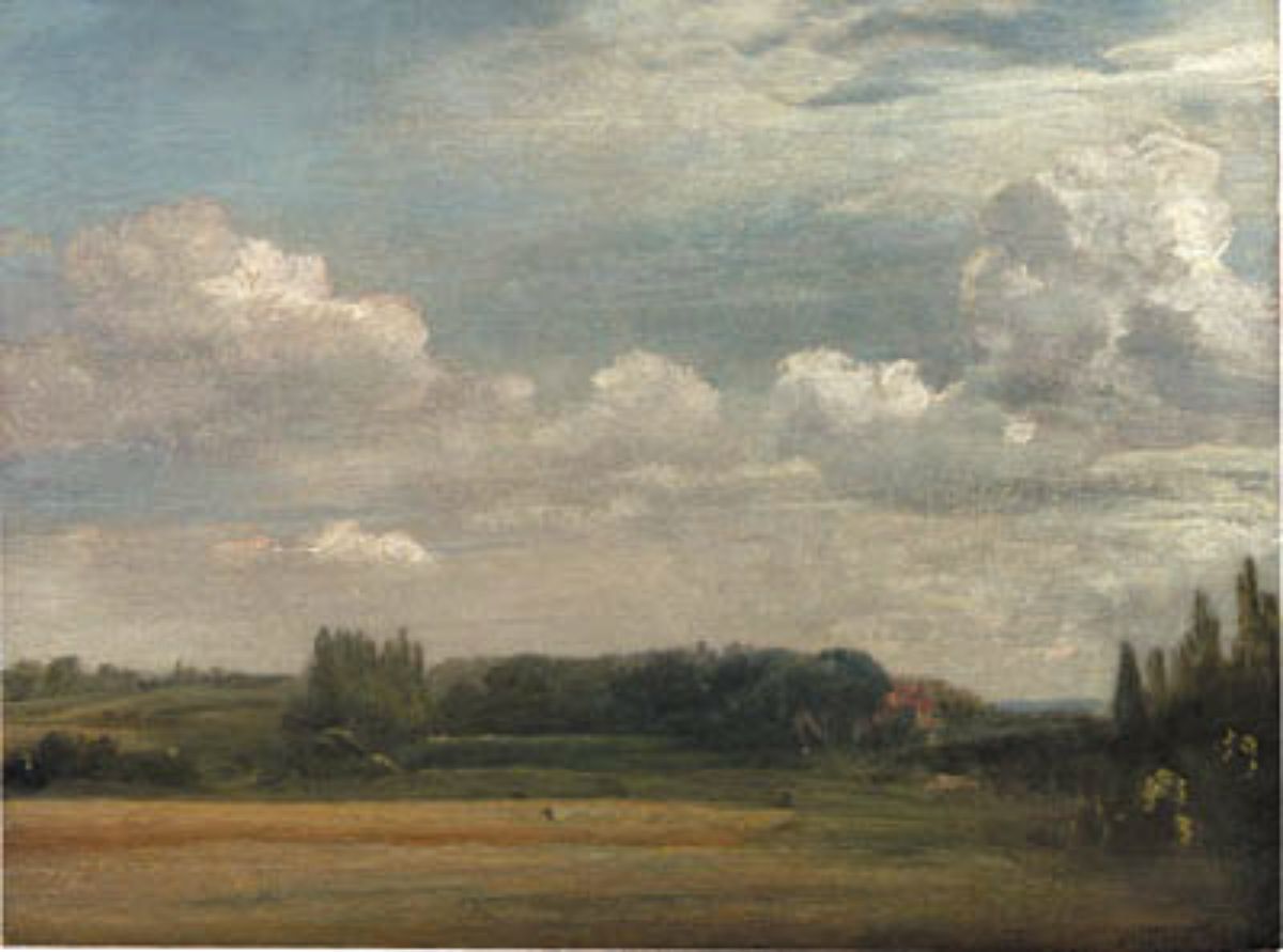 View Towards The Rectory From East Bergholt House Painting by John Constable
