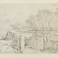 A Lock on the Stour Painting by John Constable