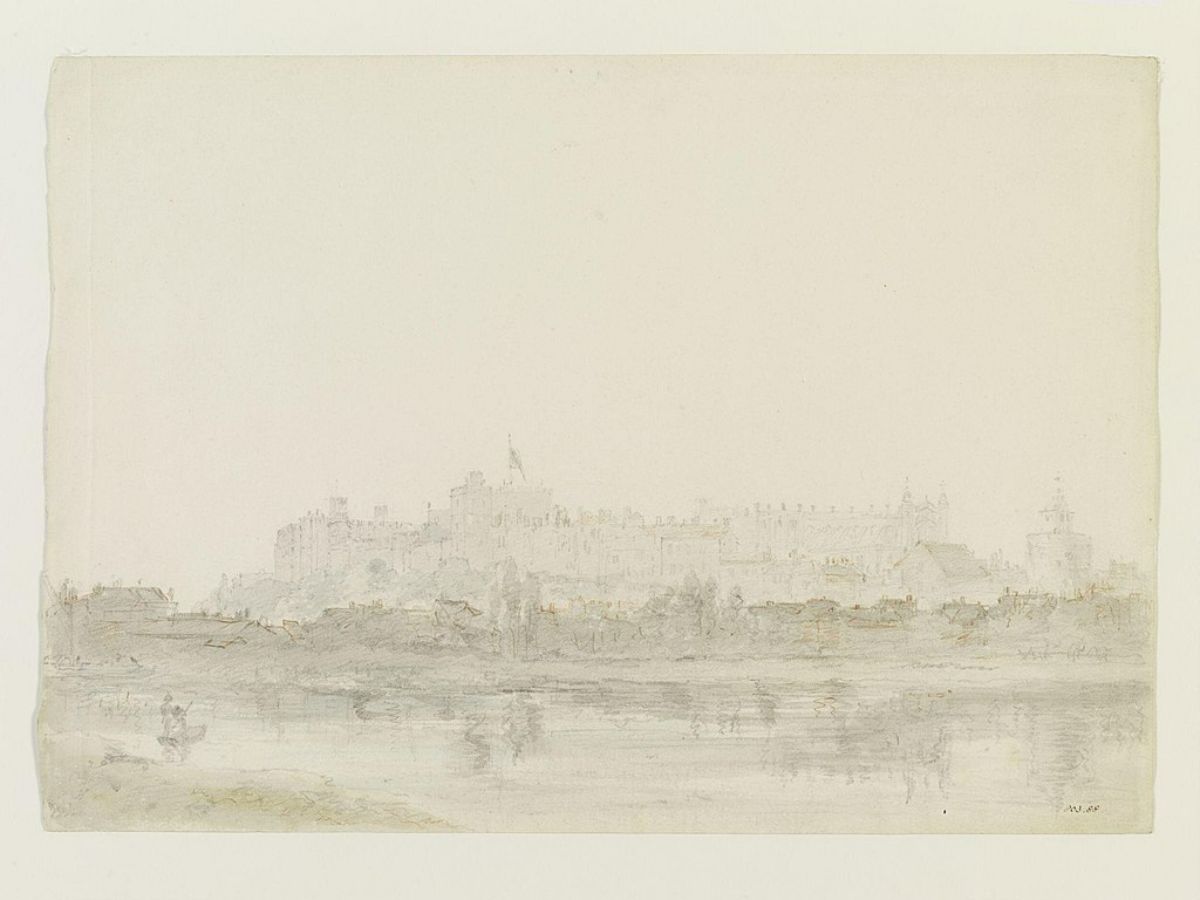 Windsor Castle from the River 2 Paintin by John Constable