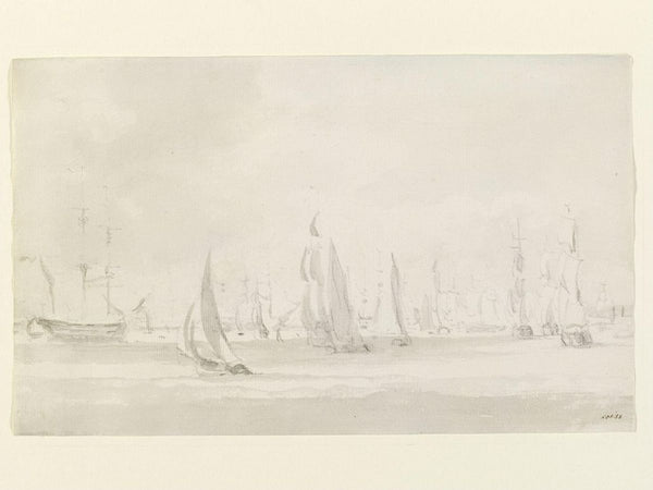Shipping in the Thames Painting by John Constable