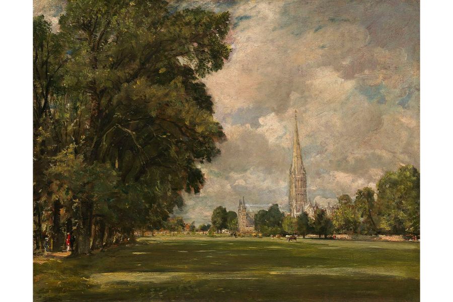 A View Of Salisbury Cathedral 1825 Painting by John Constable