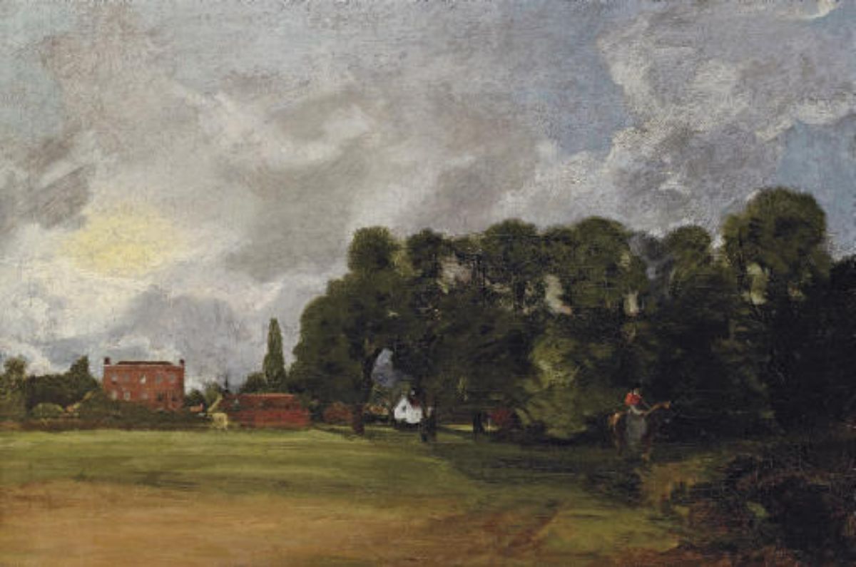 View of East Bergholt House Painting by John Constable