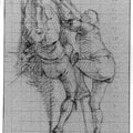 Study for "The Siege of Gibraltar": Figures Scaling Floating Battery; Cannon
