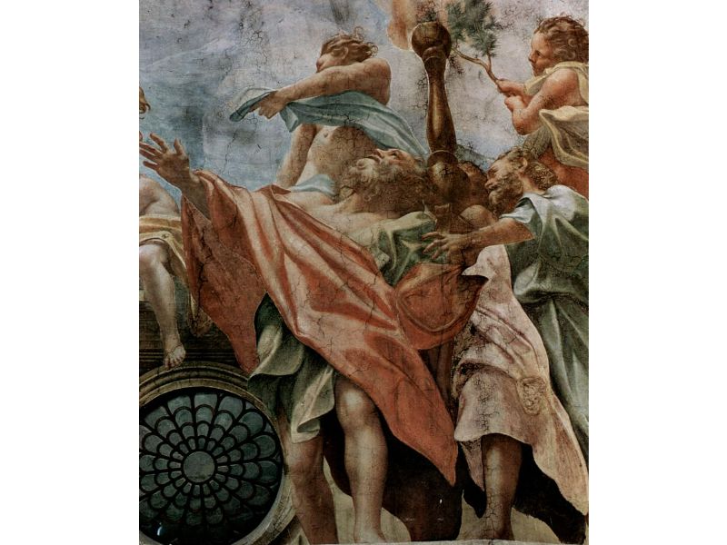 Proclamation, detail, apostles and Epheben 