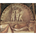Ceiling fresco in the convent of San Paolo in Parma, bezel, Scene Three Graces 