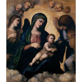 Madonna and musician angels 