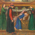 Dante's Dream at the Time of the Death of Beatrice Painting by Dante Gabriel Rossetti