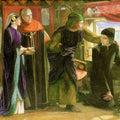 The First Anniversary of the Death of Beatrice 1853-54 Painting by Dante Gabriel Rossetti