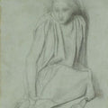Ecce Ancilla Domini! - study Painting by Dante Gabriel Rossetti