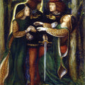 How They Met Themselves Painting by Dante Gabriel Rossetti