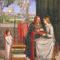 Girlhood of Mary Virgin Painting by Dante Gabriel Rossetti