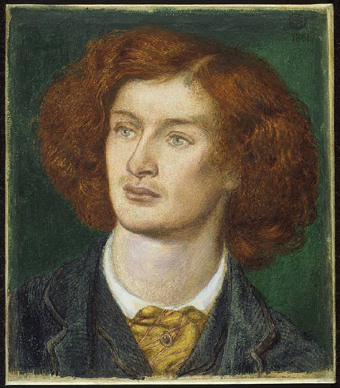 Charles Algernon Swinburne Painting by Dante Gabriel Rossetti