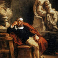 Michelangelo in his Studio 1849-50