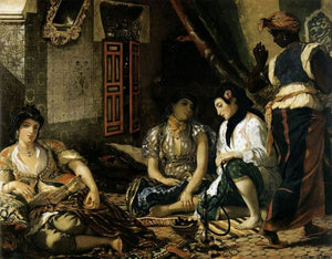 Women of Algiers in their Apartment Painting 