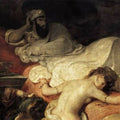 The Death of Sardanapalus (detail) 1827 Painting by Eugene Delacroix