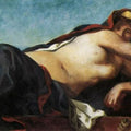 Justice (detail 2) 1833-37 Painting by Eugene Delacroix