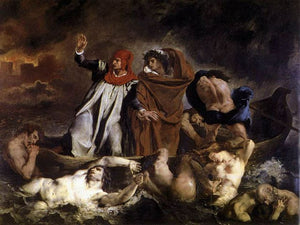 The Barque of Dante 1822 Painting 