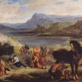 Ovid among the Scythians 1859 Painting by Eugene Delacroix
