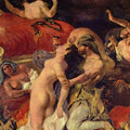 Death of the Sardanapal (detail)