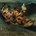 Christ on the Sea of Galilee 2 Painting by Eugene Delacroix
