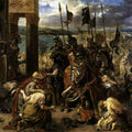 The Entry of the Crusaders into Constantinople 1840 Painting by Eugene Delacroix