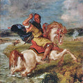 Moroccan Horseman Crossing a Ford