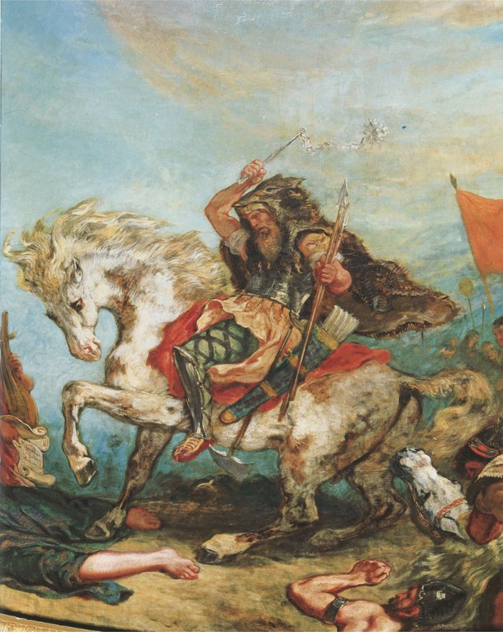 Attila and his Hordes Overrun Italy and the Arts (detail) 1843-47