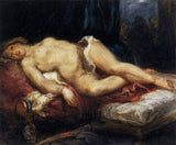 Odalisque Reclining on a Divan 1827-28 Painting artwork preview