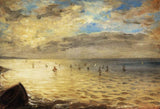 The Sea from the Heights of Dieppe 1852 Painting artwork preview
