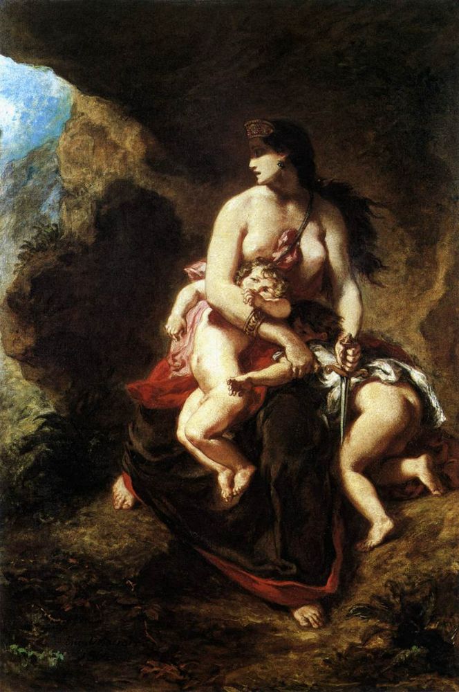 Medea about to Kill her Children 1838