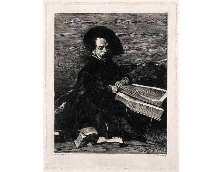 A Dwarf Holding a Tome in His Lap (or Don Diego de Acedo, el Primo) 