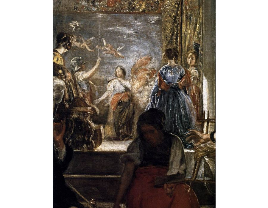 The Fable of Arachne (detail-2) c. 1657 