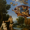 Adam and Eve Painting by Domenico Zampieri