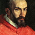 Portrait of Cardinal Agucchi (detail) Painting by Domenico Zampieri