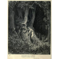I found me in a gloomy wood, astray. (Canto I,. line 2)
Strict rein must in this place direct the eyes. A little swerving and the way is lost. (Canto XXV., lines122-123 