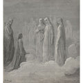 That on white forehead set a pearl as strong (Canto III., line 14) 