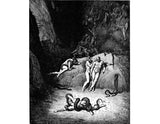 The Inferno, Canto 25, lines 59-61: The other two Look’d on exclaiming: “Ah, how dost thou change, Agnello!” artwork preview