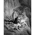 "What cause," said he, "Hath bow'd thee thus!" (Canto XIX., 138-139) 