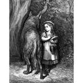 Red Riding Hood meets old Father Wolf 