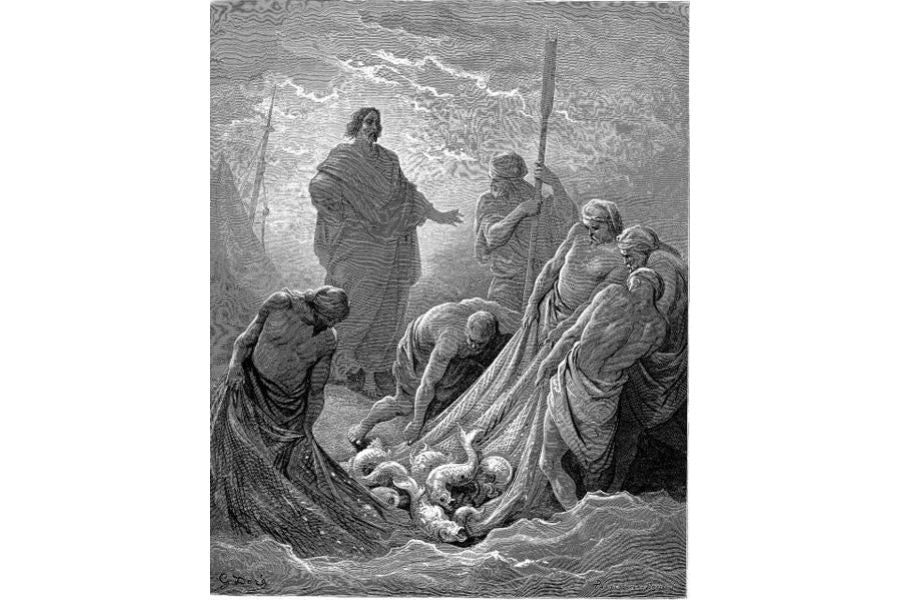 The Miraculous Draught Of Fishes
