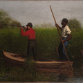 Will Schuster und ein Schwarzer auf Rallenjagd 