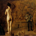 William Rush (1756-1833) carving his Allegorical Figure of the Schuylkill River, 1908 