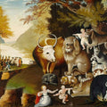 The Peaceable Kingdom 1834 Painting by Edward Hicks