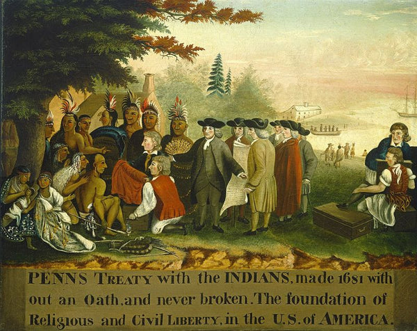 Penn's Treaty Painting by Edward Hicks