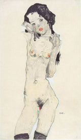 Standing nude young girl 2 artwork preview