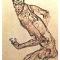 Wally with a Red Blouse Painting by Egon Schiele