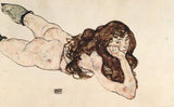 Female Nude Lying On Her Stomach Painting artwork preview